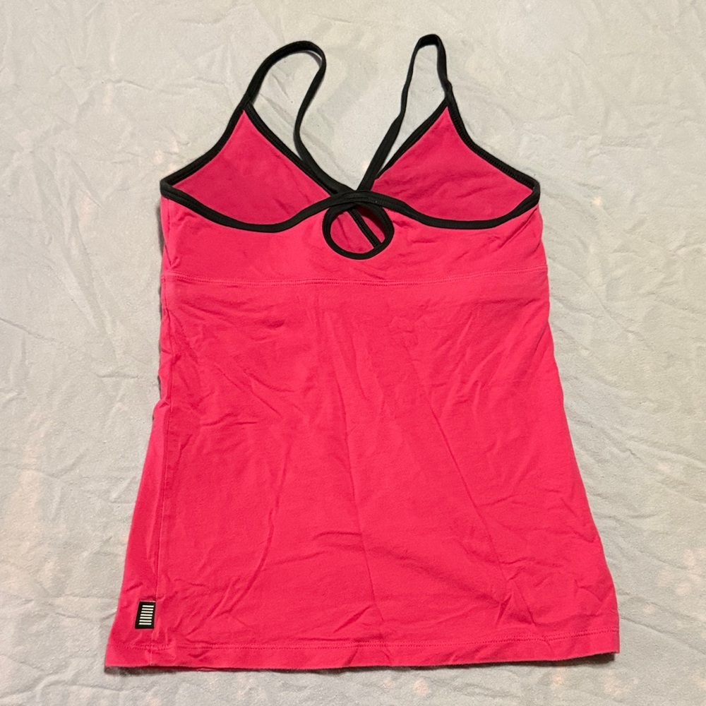 Victoria's Secret Pink Tank Top with Black Trim